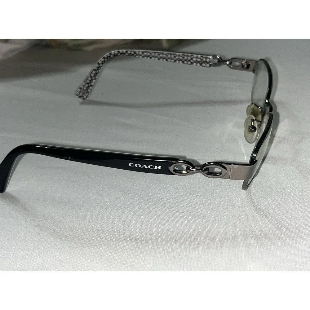 COACH HC5054 9186 Dk Silver Black White Sig 51-17-135 mm Women's Eyeglasses